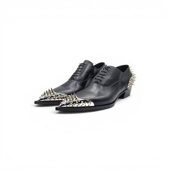 Christian Louboutin Cheliviss Meteor Leather Oxford Shoes EU 41.5 US 8.5 - $2695